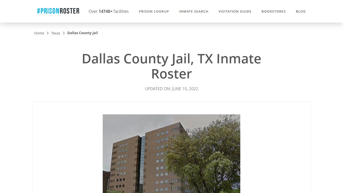 Dallas County Jail, TX Inmate Roster