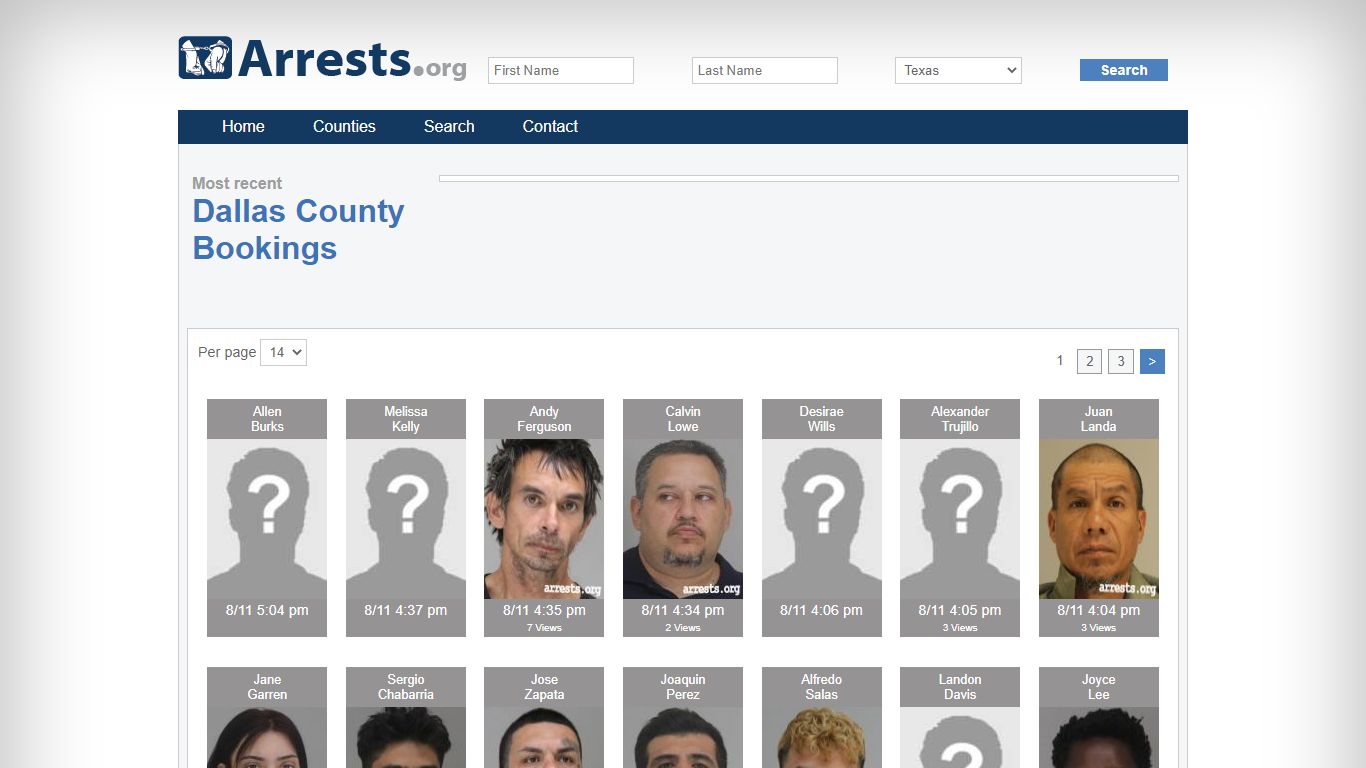 Dallas County Arrests and Inmate Search